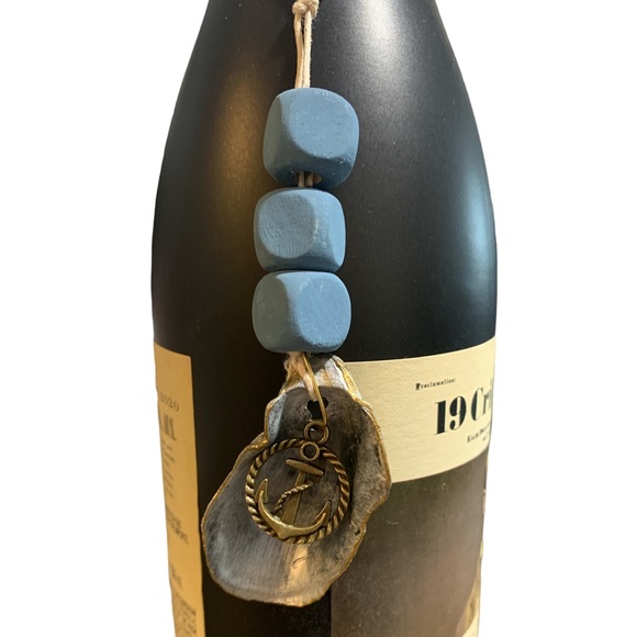 1 - Wine Bottle and Liquor Bottle Charm - Seashell with an Anchor Charm - Picture 5 of 10